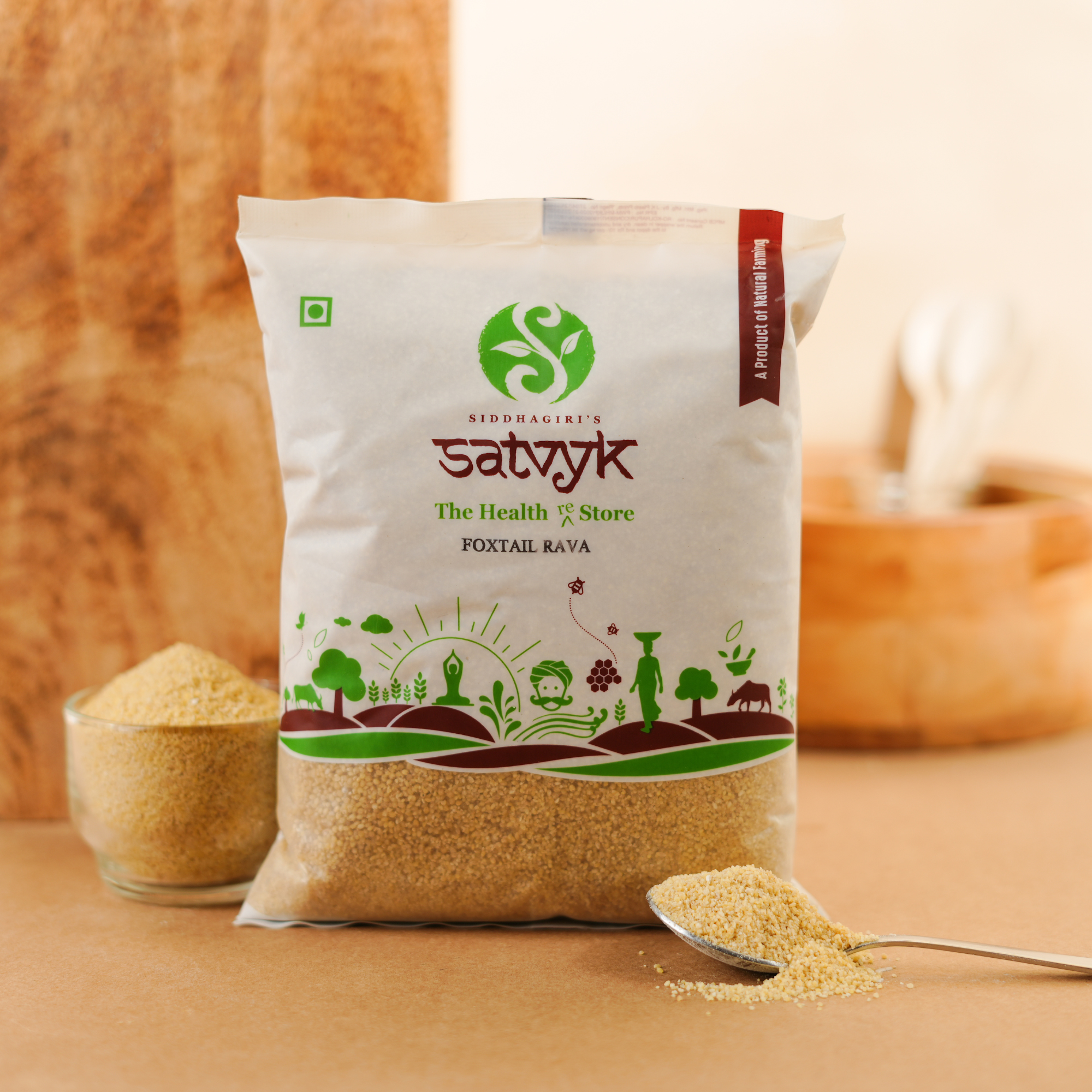Foxtail Millet Rawa | Iron-Rich & Gluten-Free | Light & Wholesome | Great for Everyday Cooking