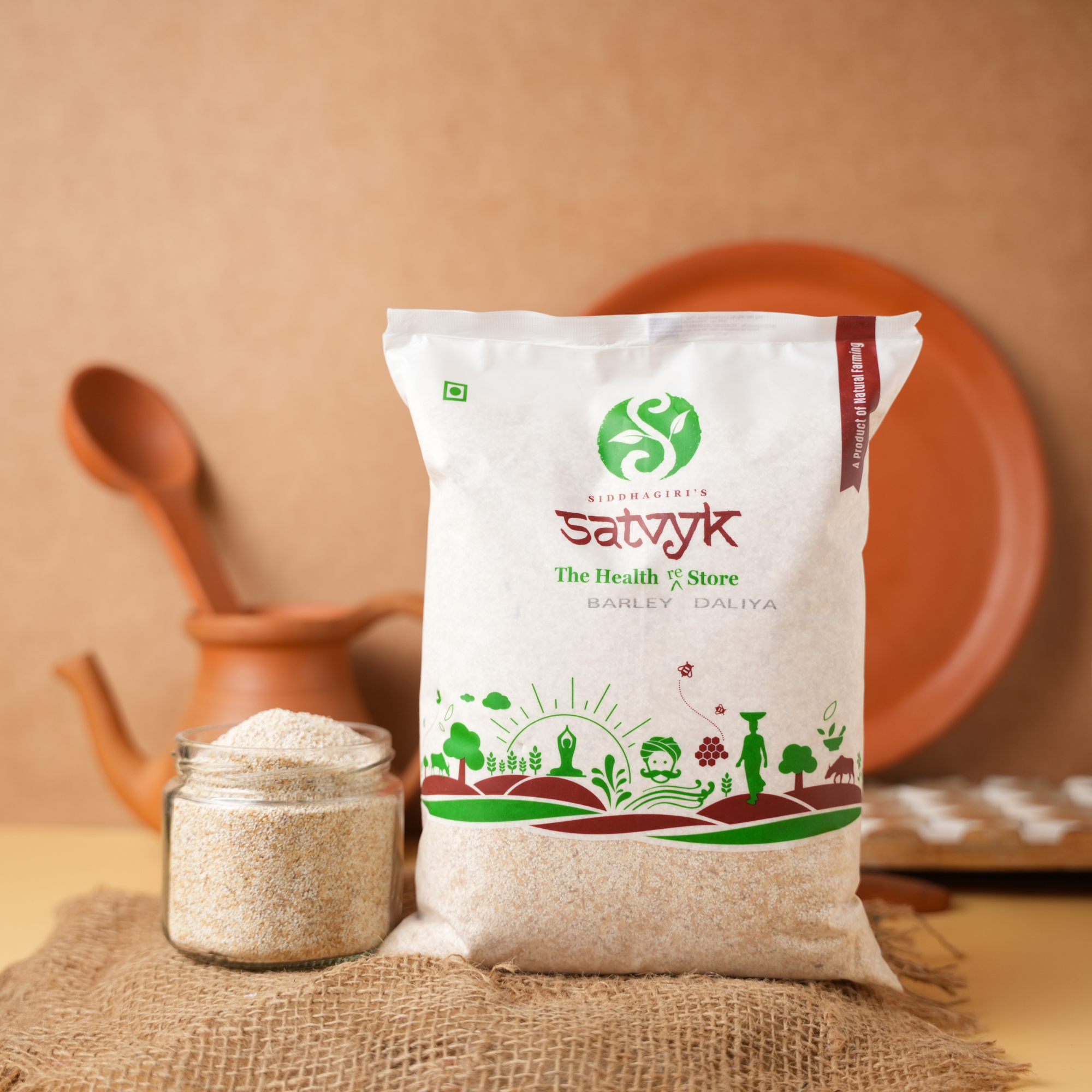 Barley Daliya | Barley Dalia, Jau ka dalia| Broken Barley | Cereal for porridge |Healthy Breakfast options