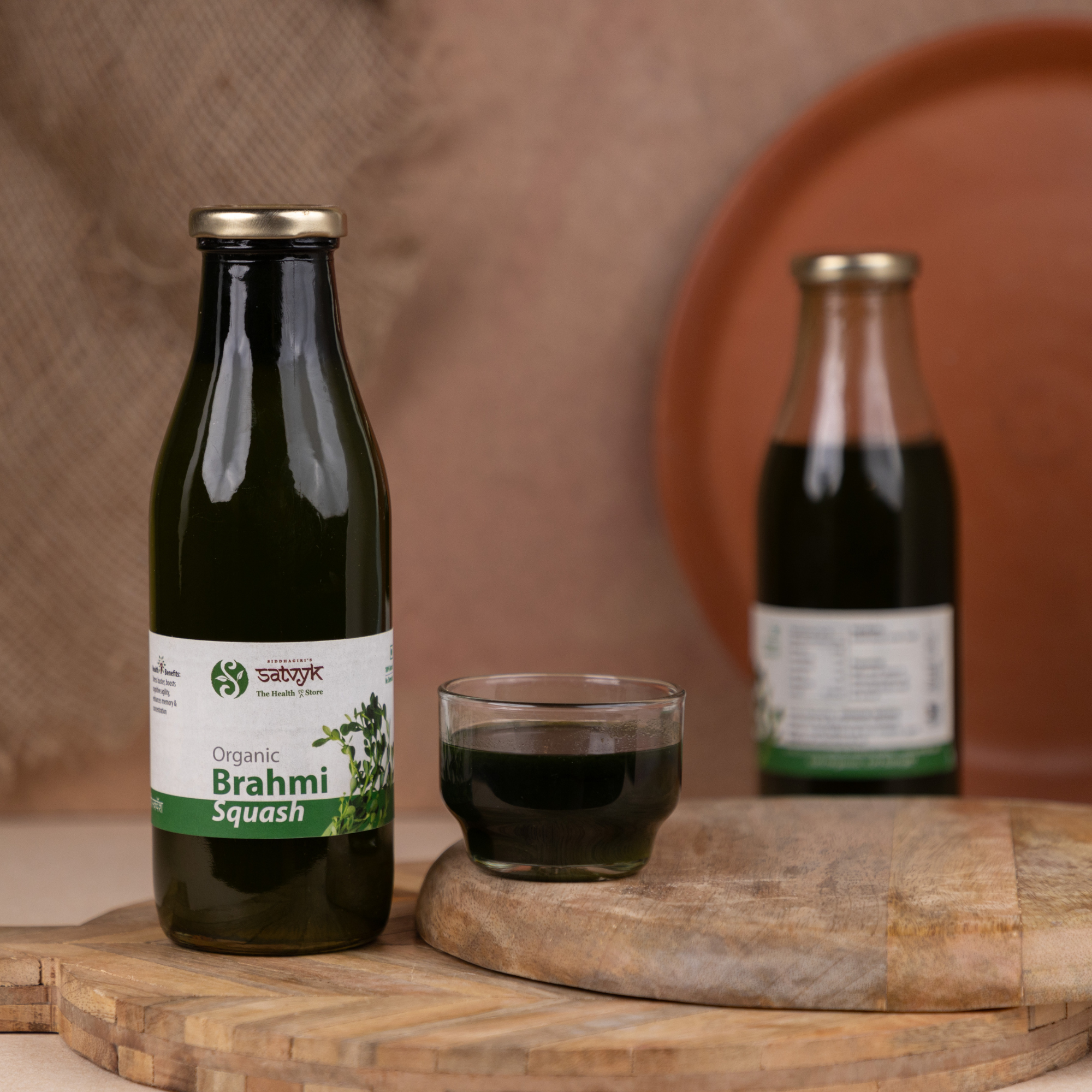 Brahmi Squash  Healthy Brahmi drink | Instant Brahmi Drink| Sweetened with Khandsari | Brahmi Concentrate | No preservative | Made from high quality ingredients