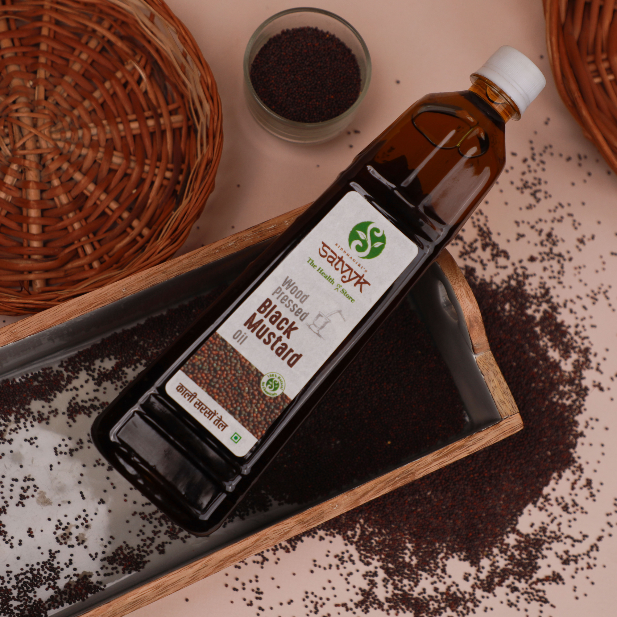 Cold-pressed Black Mustard oil | Sarso ka tel | Mustard oil for cooking | Wood-pressed mustard oil |