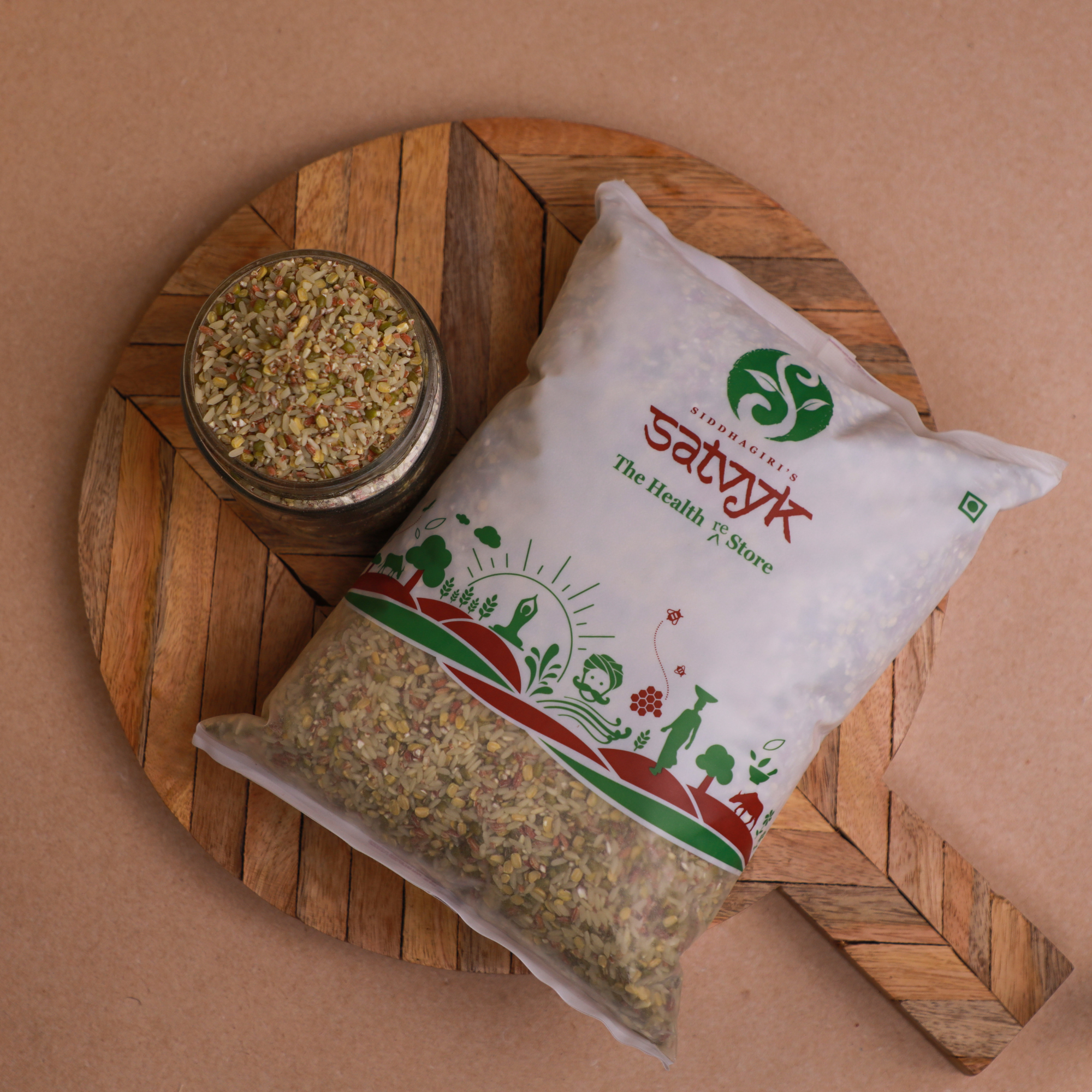Khichdi Mix | Easy to Make Khichdi made from Handpounded Dals, Unpolished Rice, Organic Millets and Moringa Powder | Healthy food