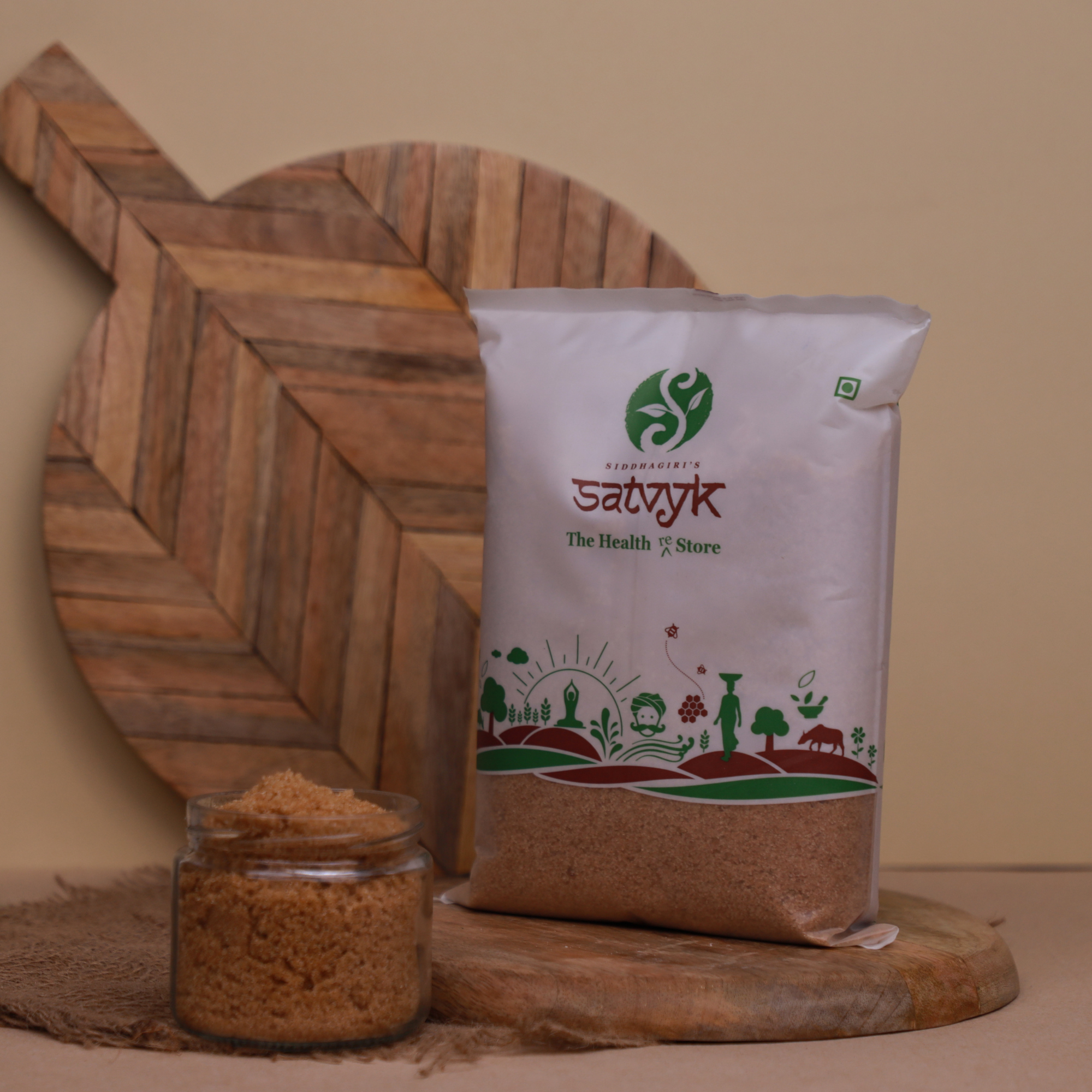 Natural Khandsari Sugar | Raw Cane Sugar | Unrefined and Unprocessed Raw Sugar | Desi Khand | Natural, Non-GMO Safe Sugar