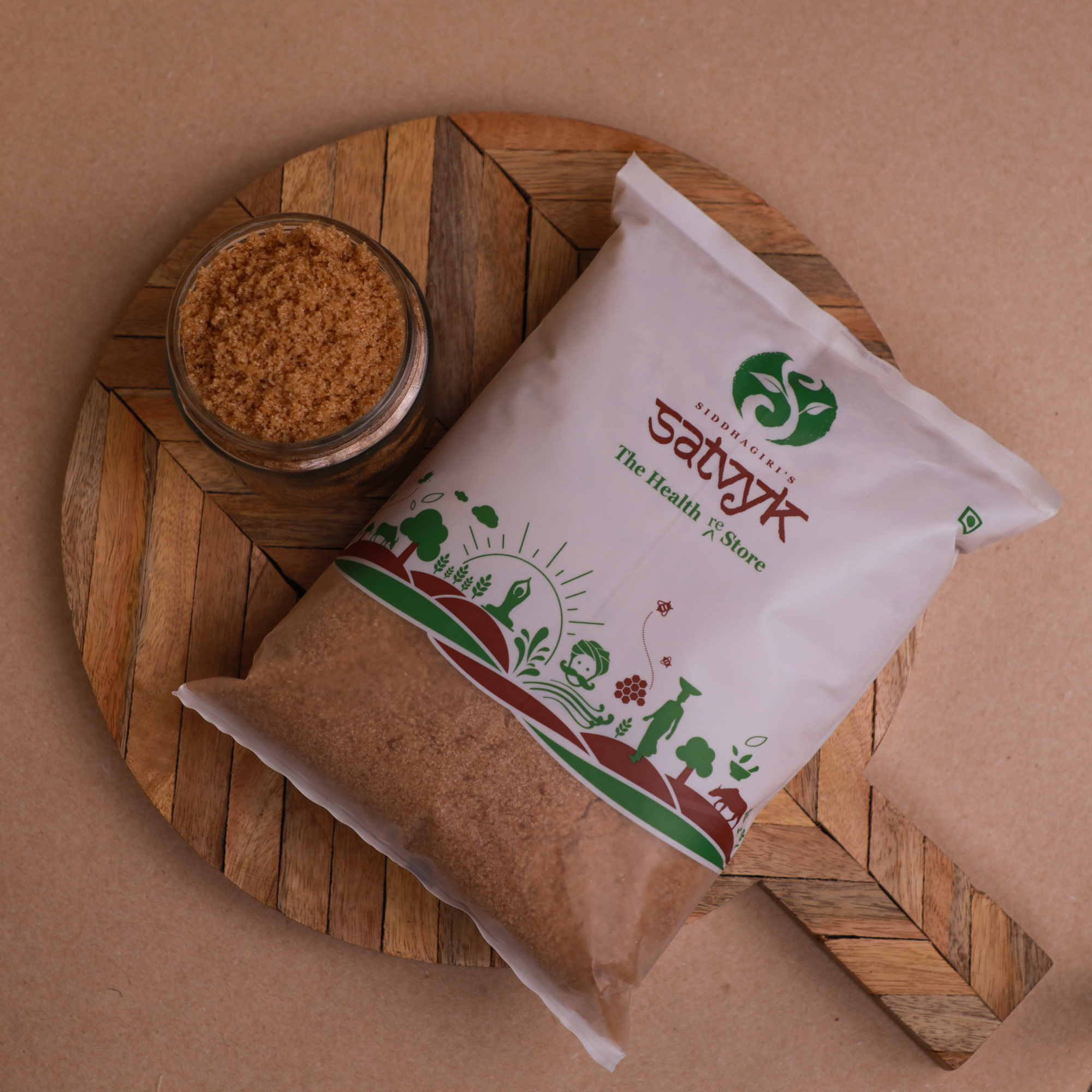 Natural Khandsari Sugar | Raw Cane Sugar | Unrefined and Unprocessed Raw Sugar | Desi Khand | Natural, Non-GMO Safe Sugar