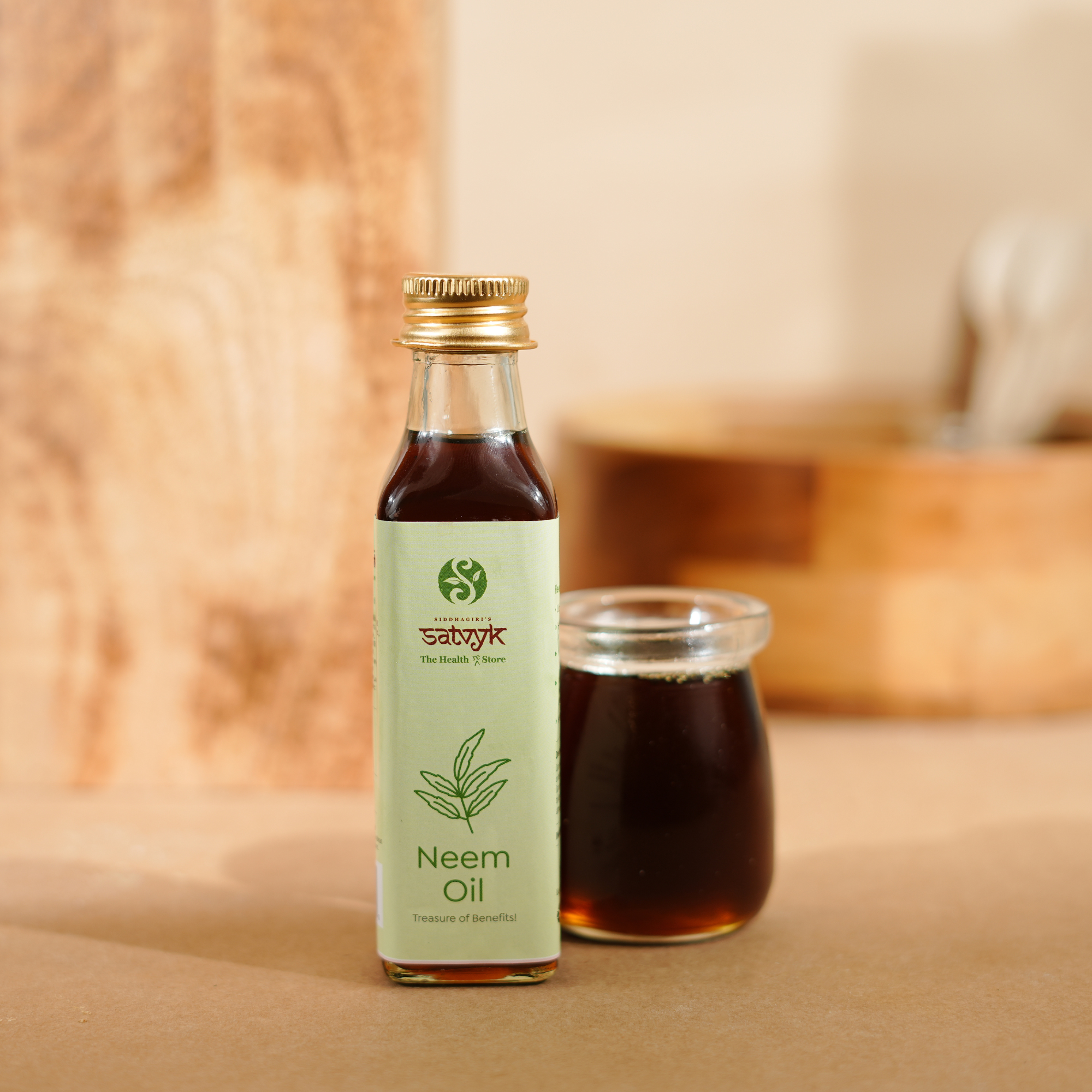Neem Oil | Cold-Pressed & Pure | Antibacterial Skin Care & Hair Oil | Ideal for Acne & Dandruff Control