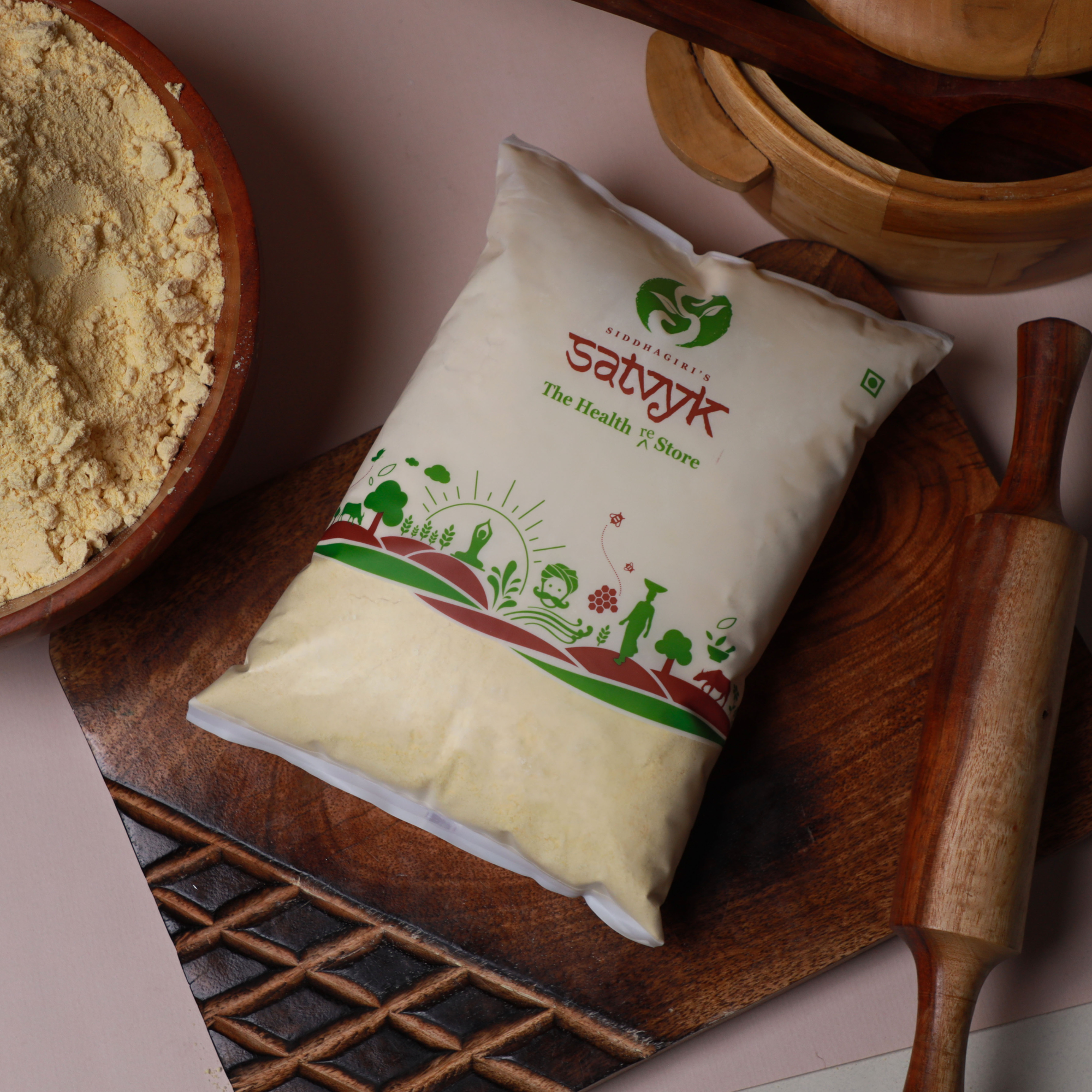 Organic Besan | Chana Atta | 100% Natural and Gluten free Chana | High Protien Drink Atta |  Gram Flour Atta | Chana Powder | Chemical-free | Zero Pesticide |Stone-grounded