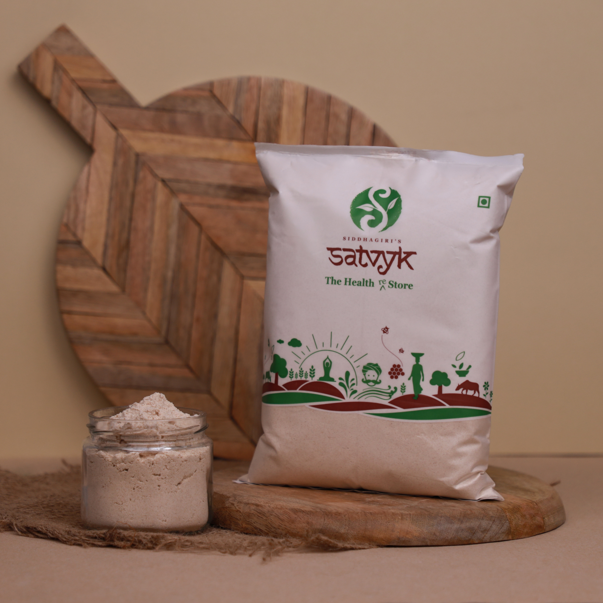 Organic Emmer Wheat Flour | Khapli Wheat Atta | Khapli gehu atta | Low gluten wheat | |Non GMO |Vegan | Low gluten