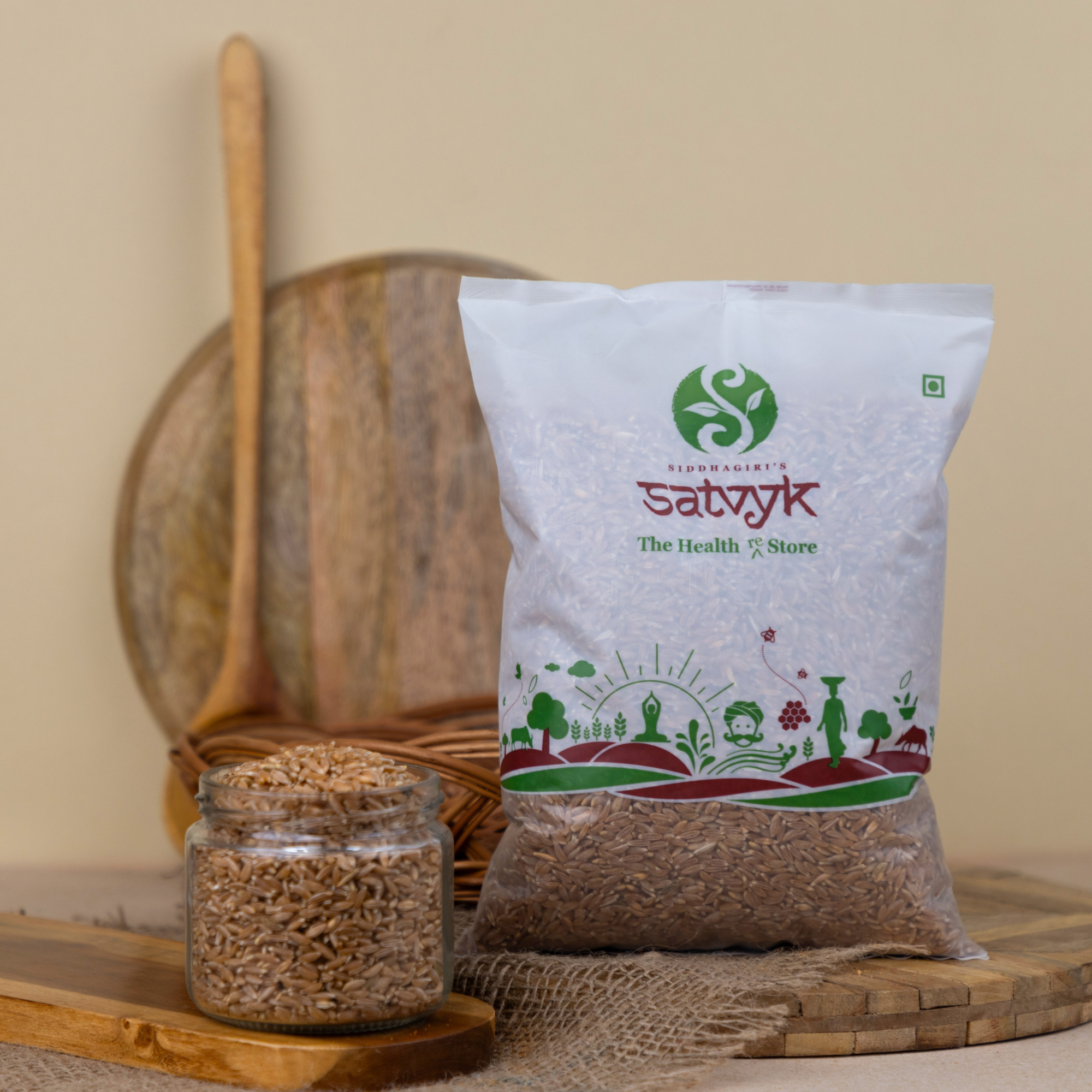 Organic Emmer Wheat Whole | Khapli Wheat | Khapli Gehu | High Dietary Fibre | Non GMO