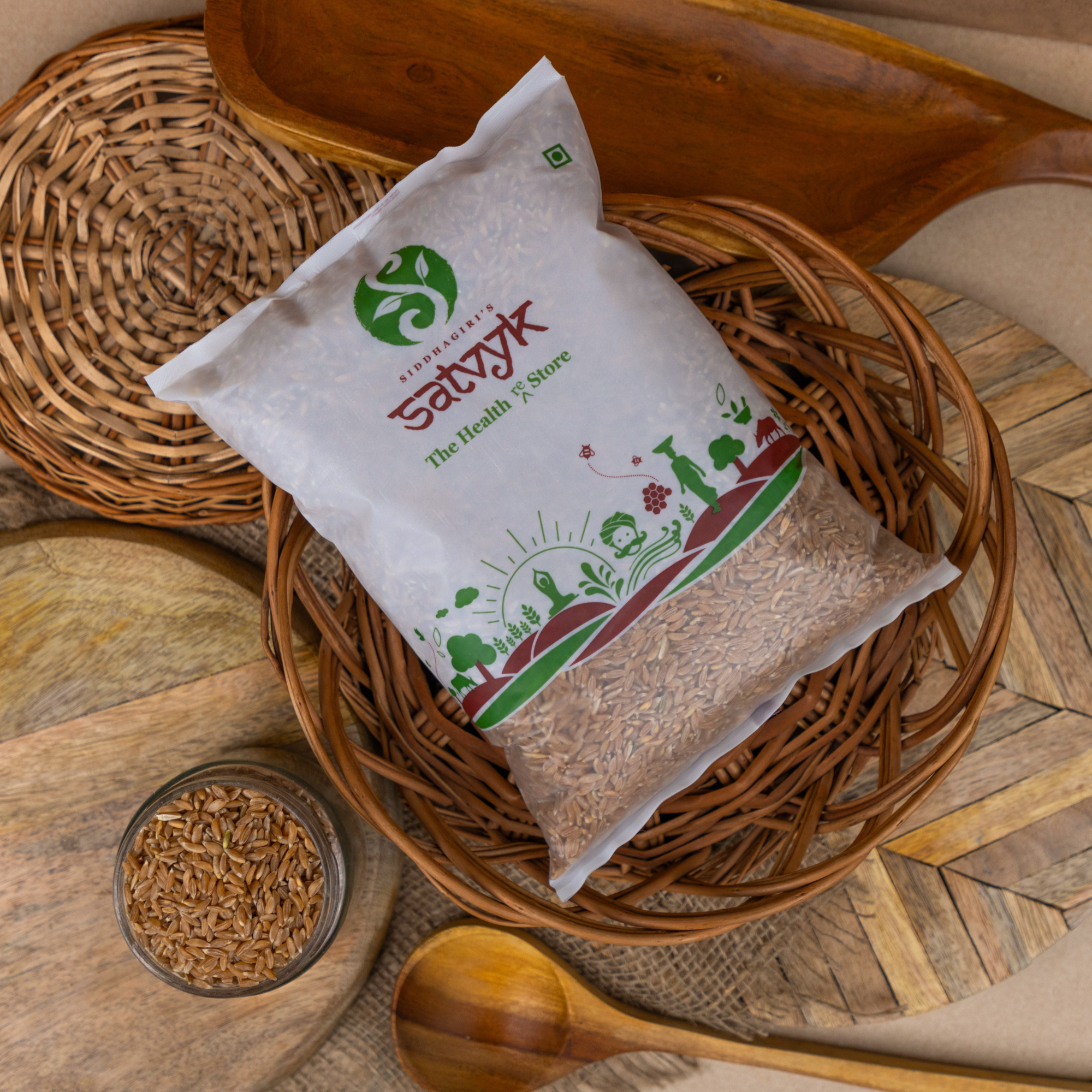Organic Emmer Wheat Whole | Khapli Wheat | Khapli Gehu | High Dietary Fibre | Non GMO