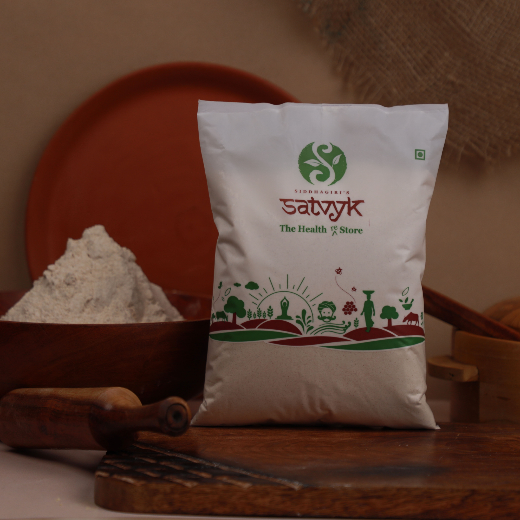 Organic Jowar Millet Atta | Jowar Flour |Unpolished Jowar Millet Atta | Sorghum Flour | 100% Organic | Non GMO | Millet Bhakri Atta
