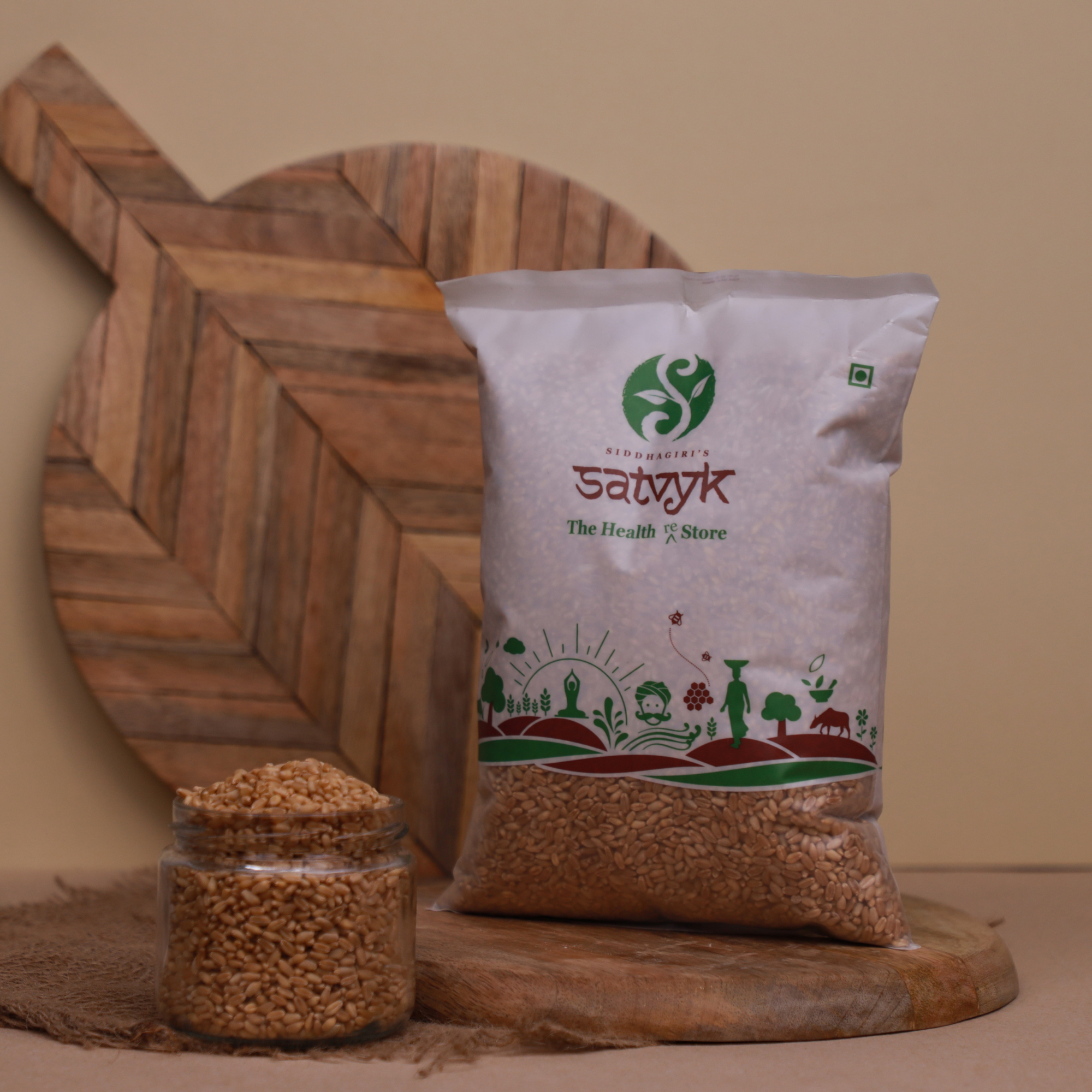 Organic Sharbati Wheat | Sharbati Gehu for soft Rotis | Premium quality Whole Wheat | Non GMO, pesticide-free, chemical-free, organically grown