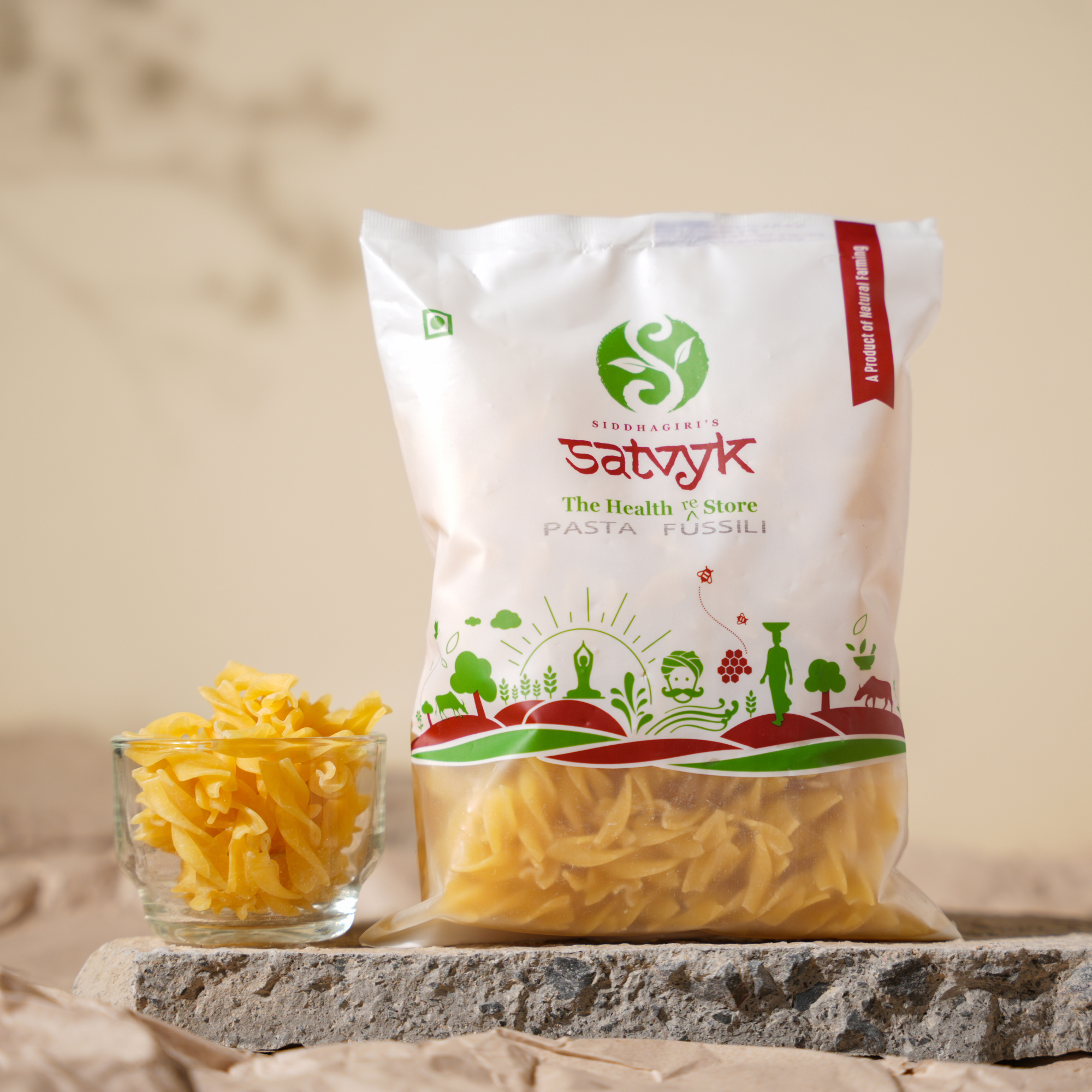 Whole Wheat Fusili Pasta | Healthy Pasta | 100% Whole Wheat | No Preservatives