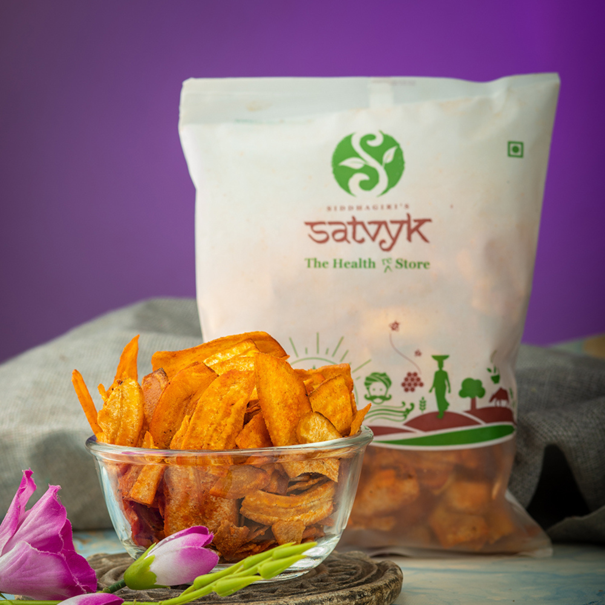 Red Banana Chips (Spicy)