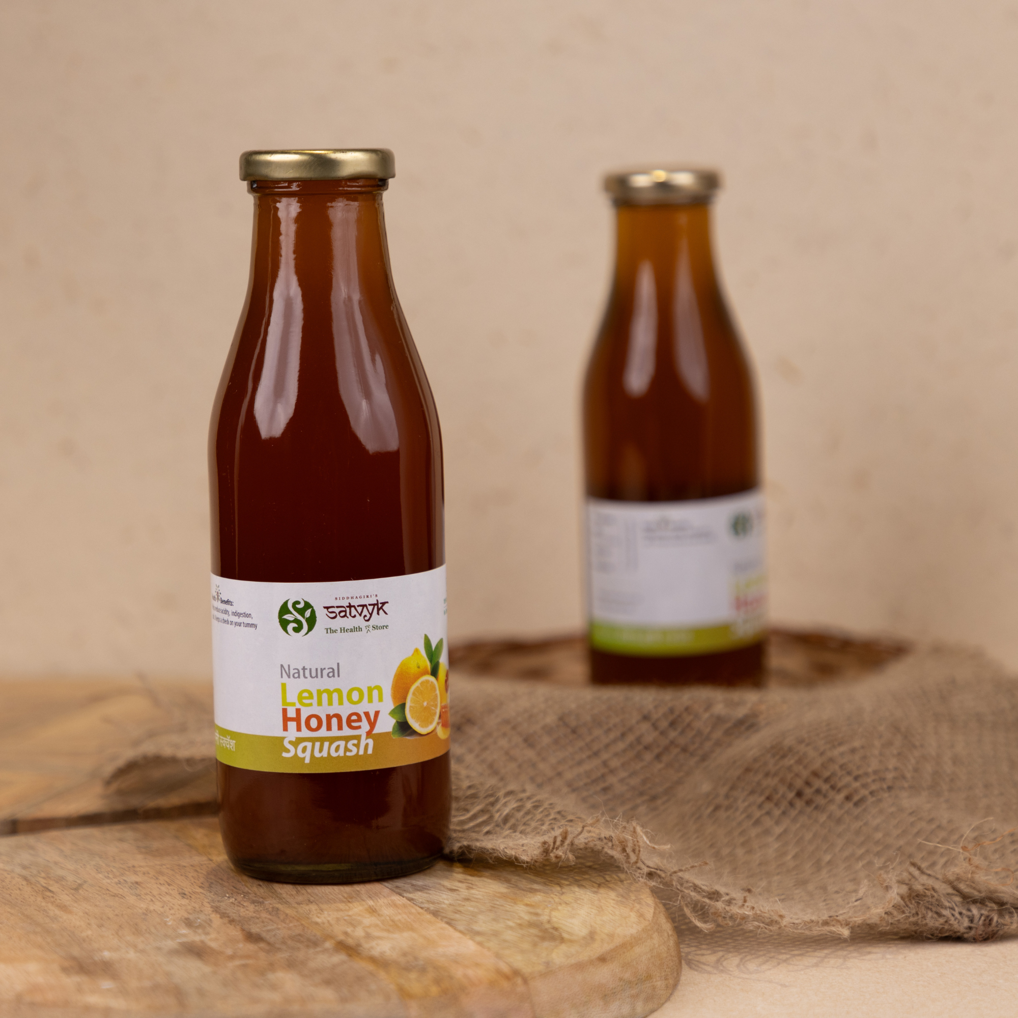 Organic Lemon Honey Squash, Instant drink| Refreshing Nimbu Syrup| No preservative, Natural - No additives, Sweetened with raw honey