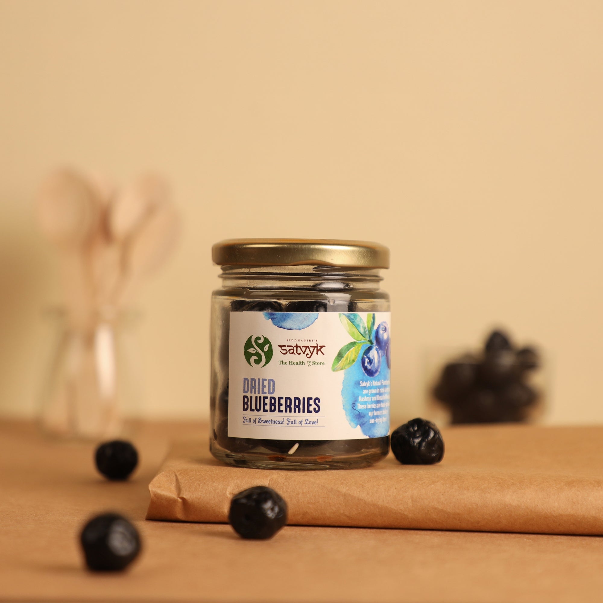 Organic Premium Dried Blueberries| Berries for Snacks | No sugar | No Preservatives | Healthy Snacks| Low calories snacks|