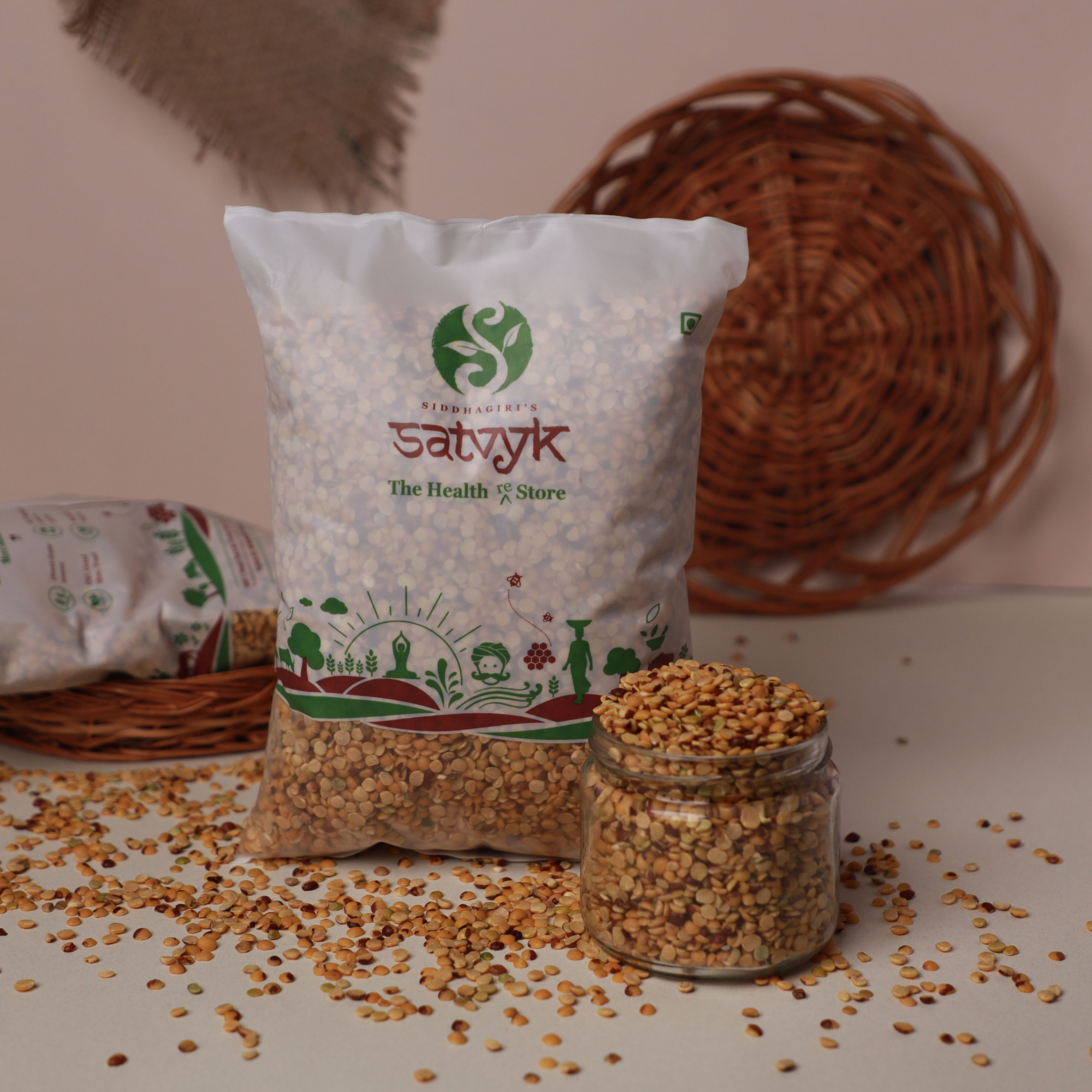 Organic Toor Dal, Unpolished Toor Dal | Arhar Dal | Tur Dal | Non GMO | Chemical free and pesticide free | Natural | Pegion Pea split