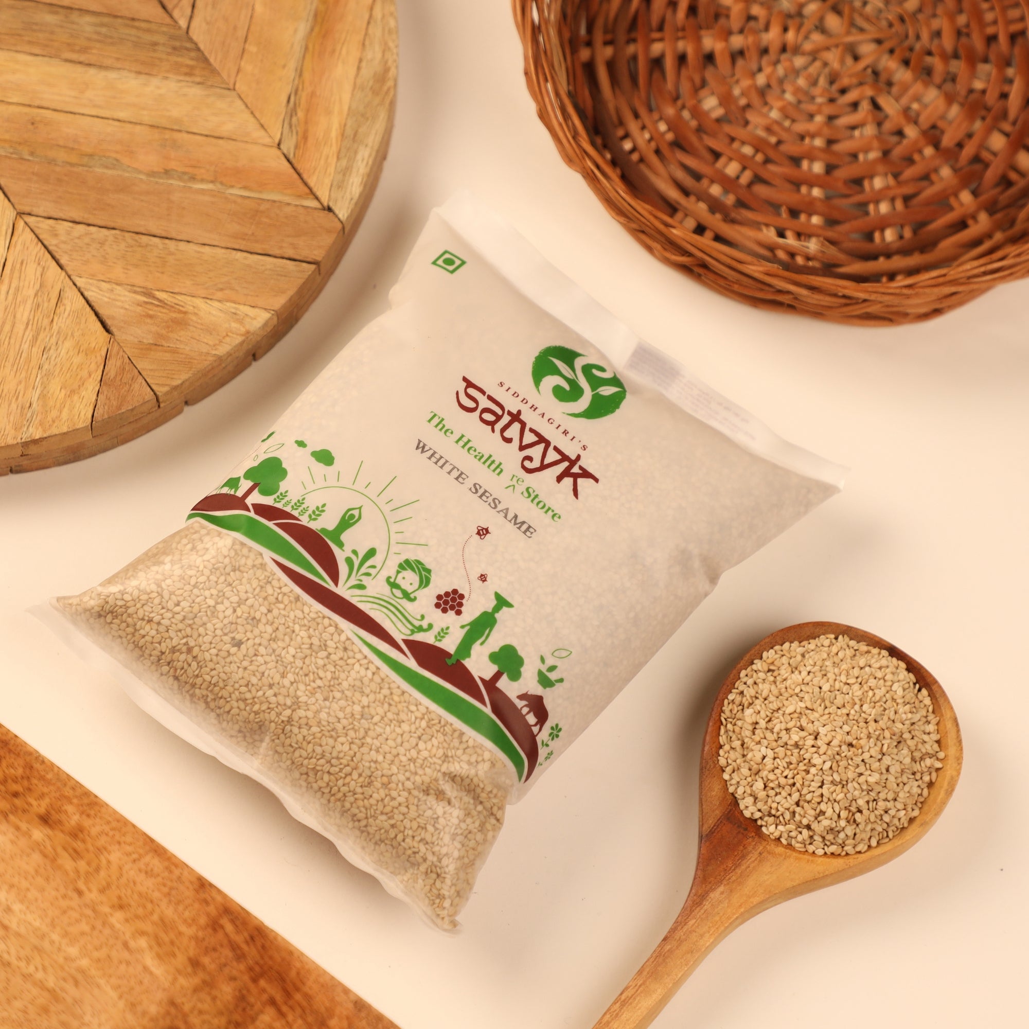 White Sesame seeds, 100% Organic and chemical-free Safed til, Organic white Sesame seeds, Safed til for everyday eating, Natural white unpolished til