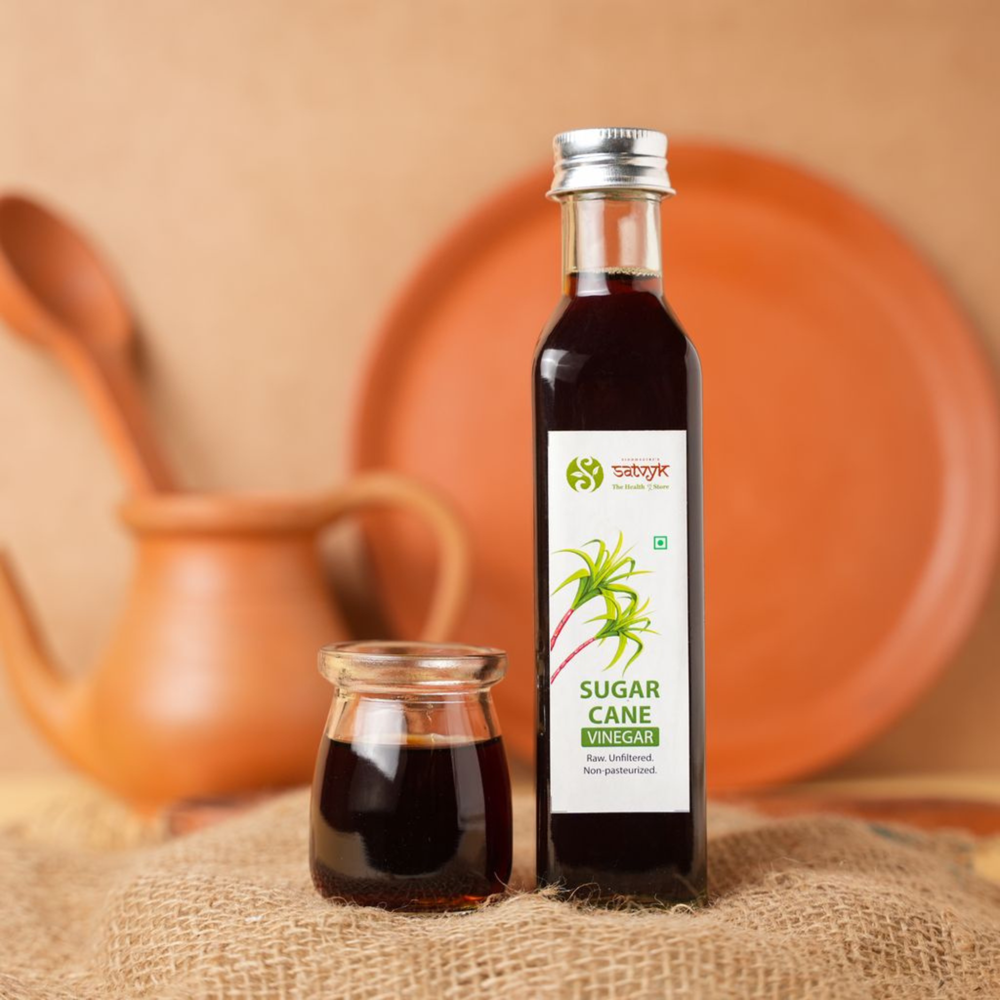 Sugarcane Vinegar | Ganne ka Sirka | Raw Unfiltered | Good for Skin, Hair | Organic, Natural