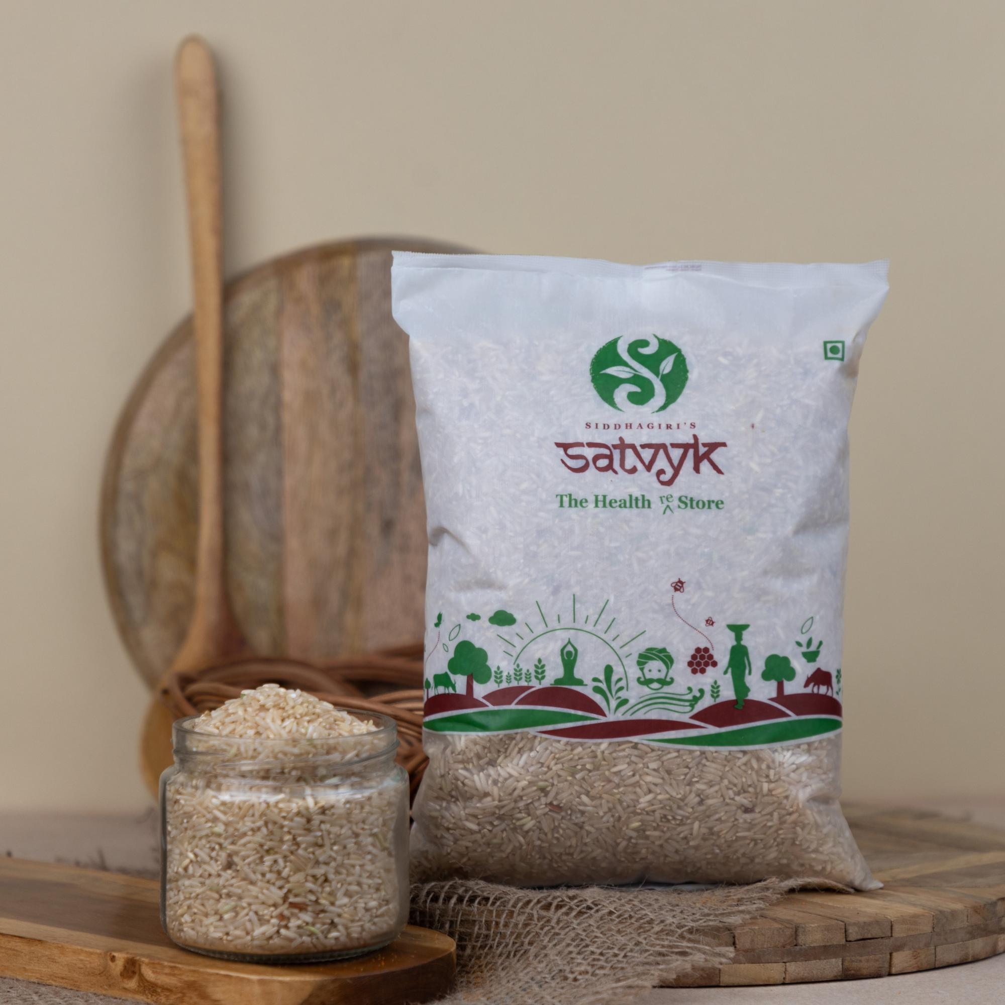 Unpolished Organic Indrayani Rice | Indrani Chawal | Aromatic and Flavourful rice | Rice for everyday cooking | Aged Rice | High Fibre Rice