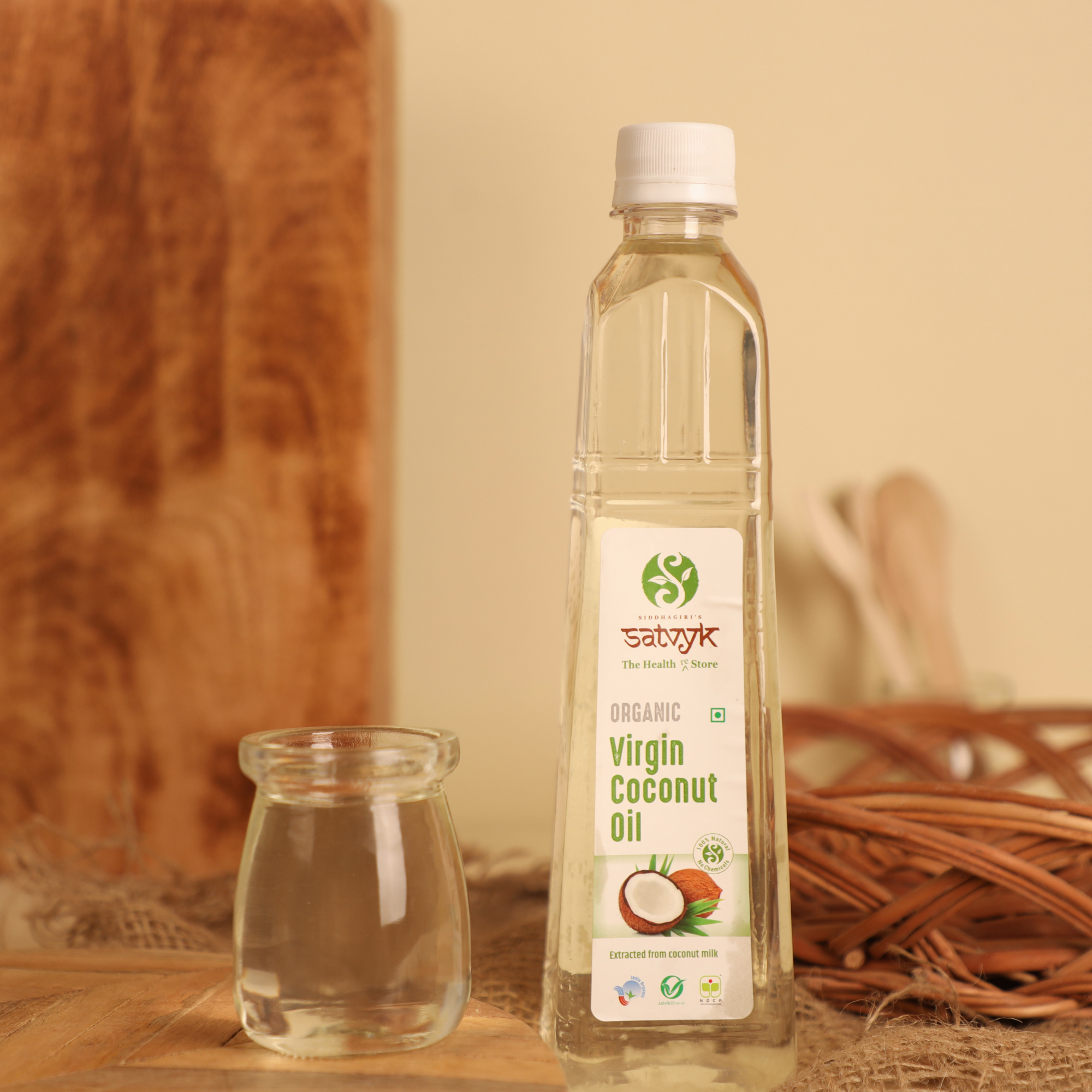 Virgin Coconut oil| Cold-Pressed Organic Virgin Coconut Oil|  Pure, unrefined Organic| Khopra tel  | Virgin Coconut oil for Cooking | Pure and Natural | Oil for Oil Pulling