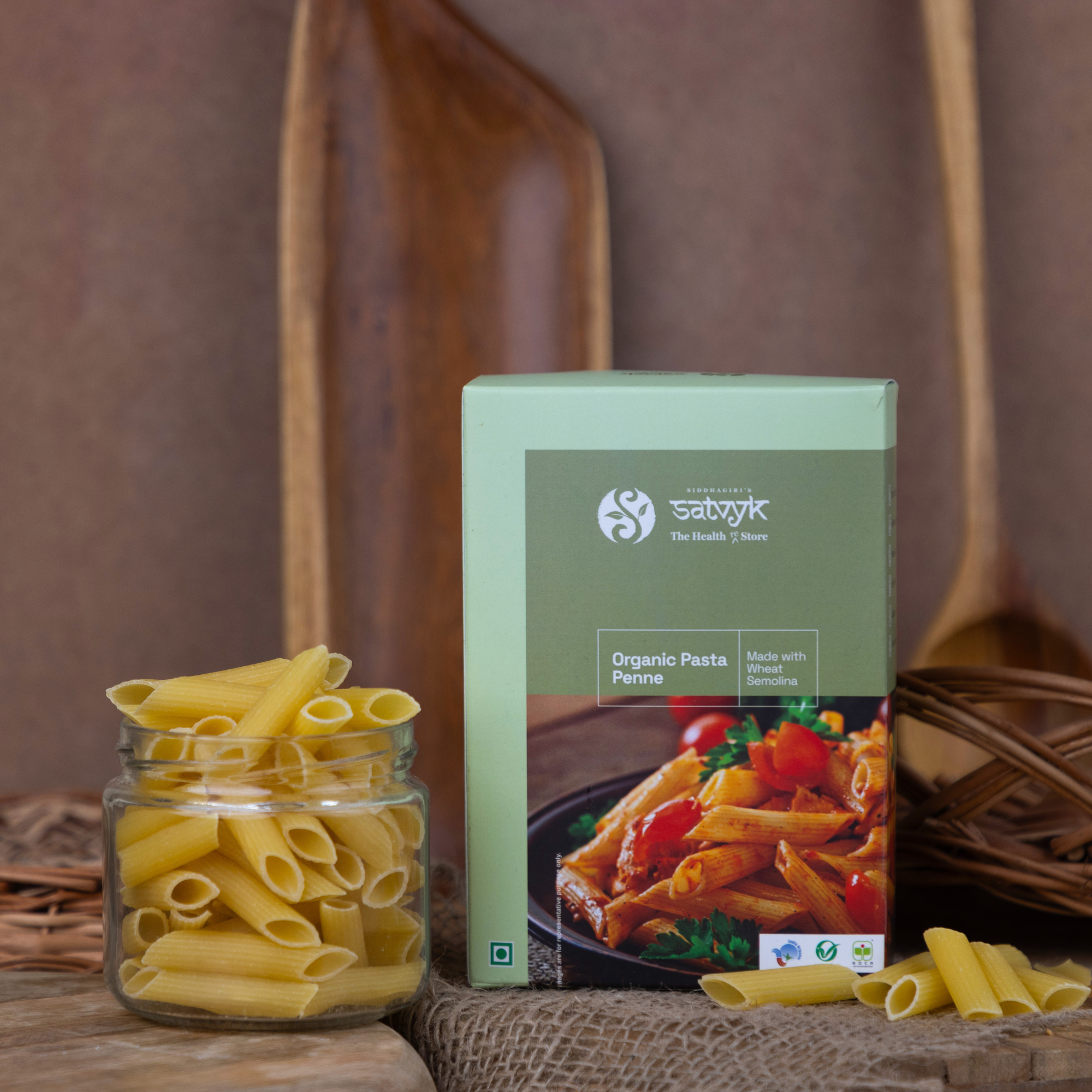 Whole Wheat Penne Pasta | No Maida Pasta | 100% Wheat | Vegeterain | No MSG | Vegan Pasta | High Protien Pasta | Easy to cook