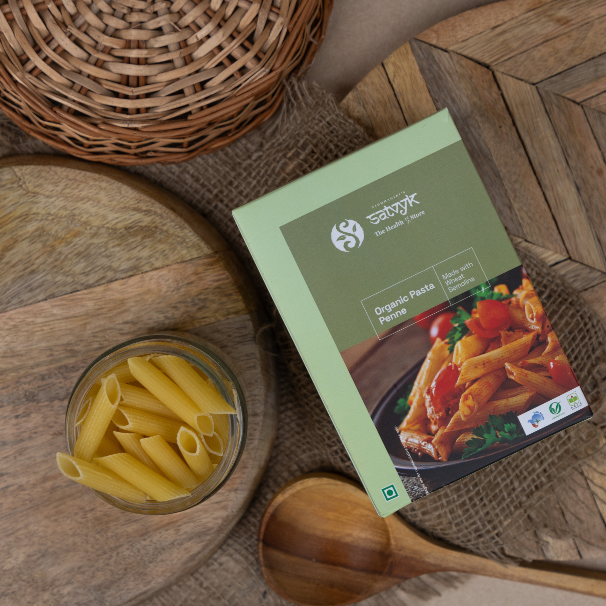 Whole Wheat Penne Pasta | No Maida Pasta | 100% Wheat | Vegeterain | No MSG | Vegan Pasta | High Protien Pasta | Easy to cook